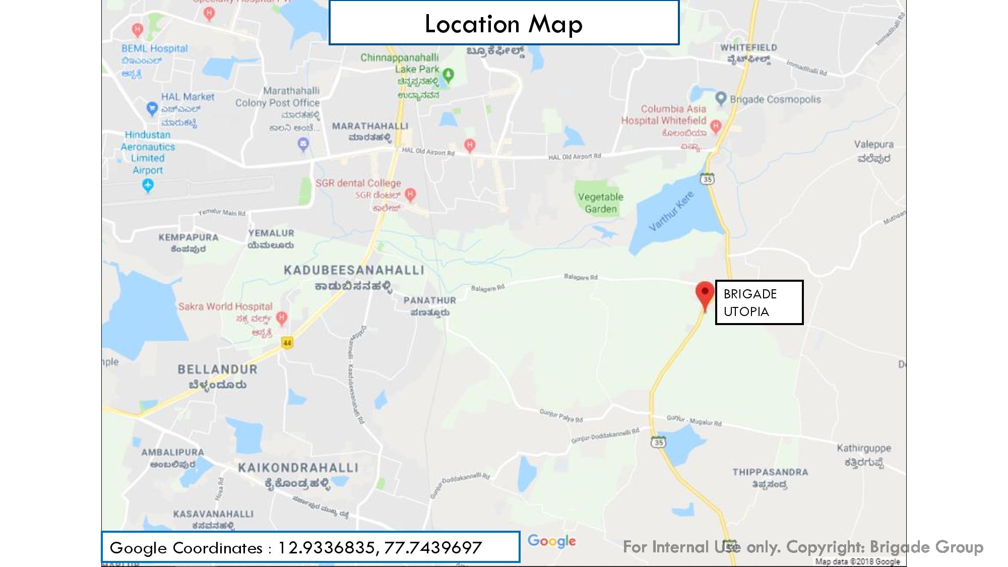 Brigade Utopia Location Map