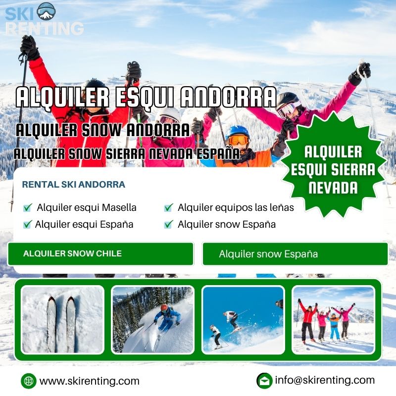 Servicio profesional de alquiler esquí en Andorra