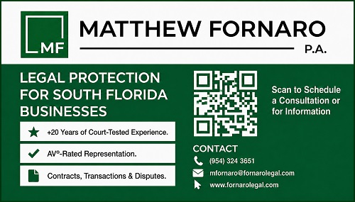 Matthew Fornaro, P.A. d/b/a Fornaro Legal
