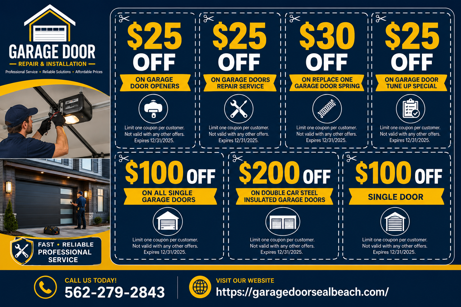Garage Door Seal Beach CA