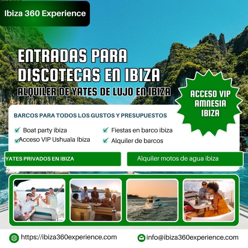 Experiencias premium en yates privados en Ibiza