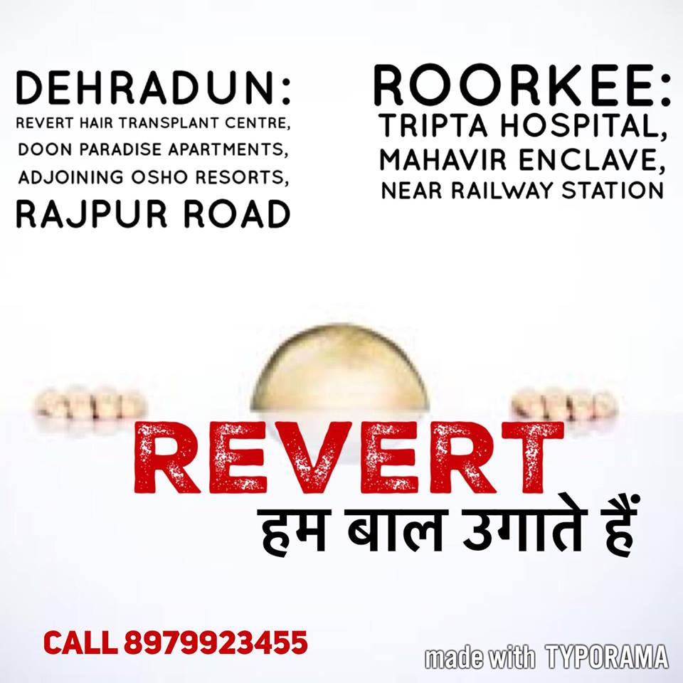 Revert Hair Transplant Centre Dehradun