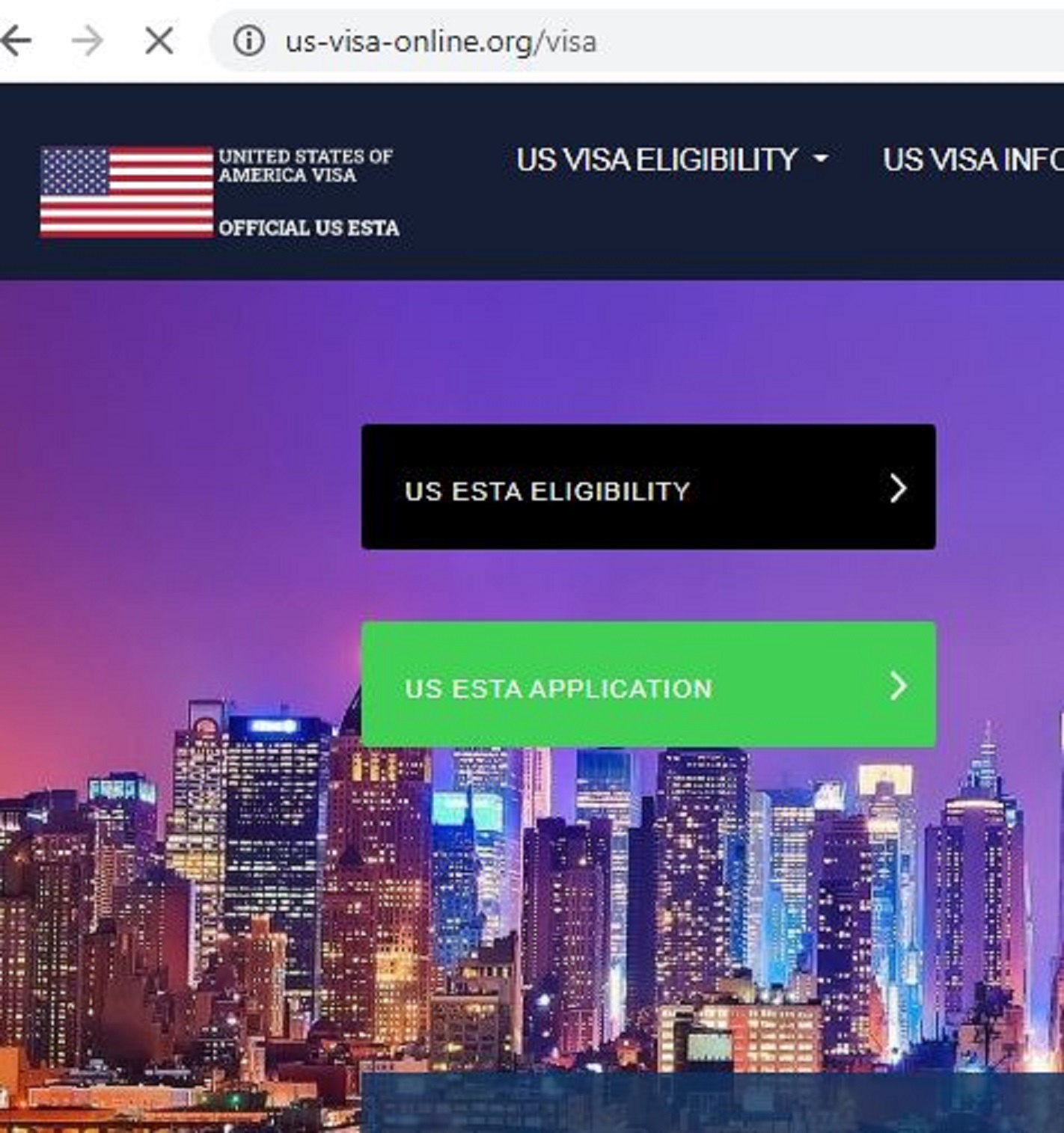USA  Official Government Immigration Visa Application Online..