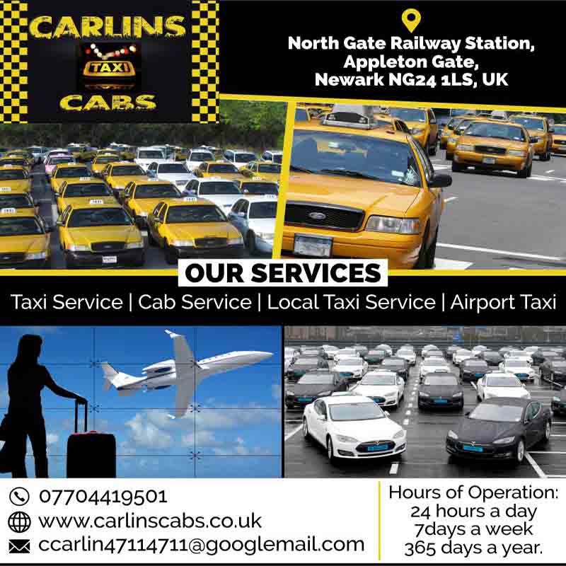  Carlins Cabs |Taxi to airport In Mansfield