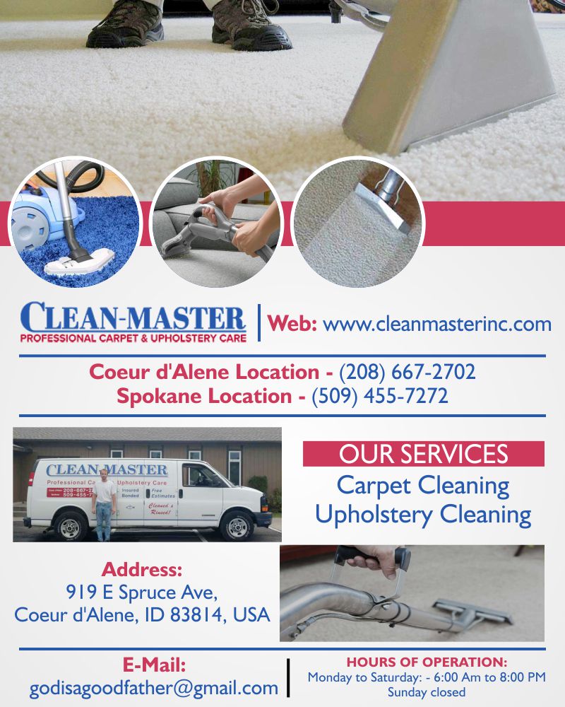 Clean-Master | Upholstery Cleaning in Coeur d'Alene