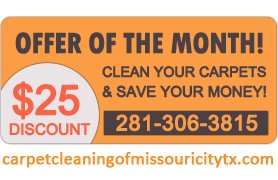 Steam Carpet Cleaning Missouri City