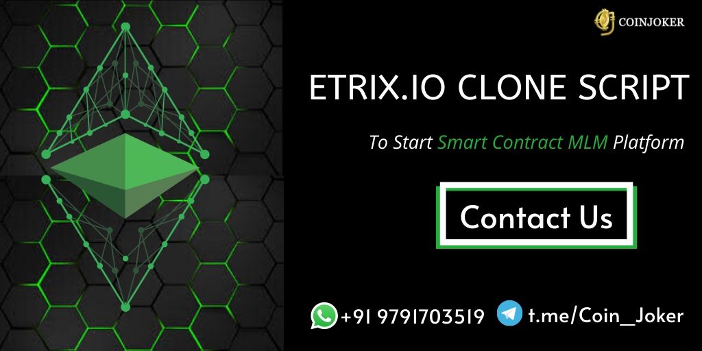 Get Crypto MLM clone website like Etrix.io !!