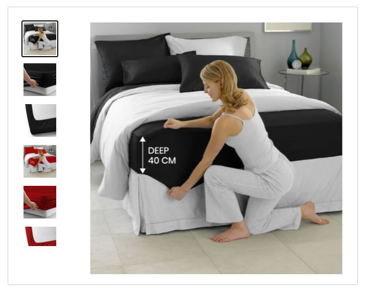 Extra deep fitted sheets