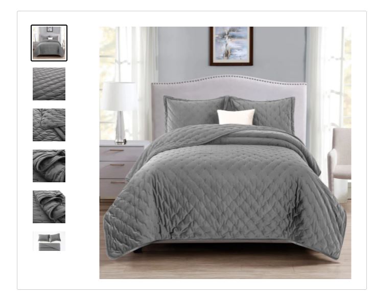 Grey Bedspread