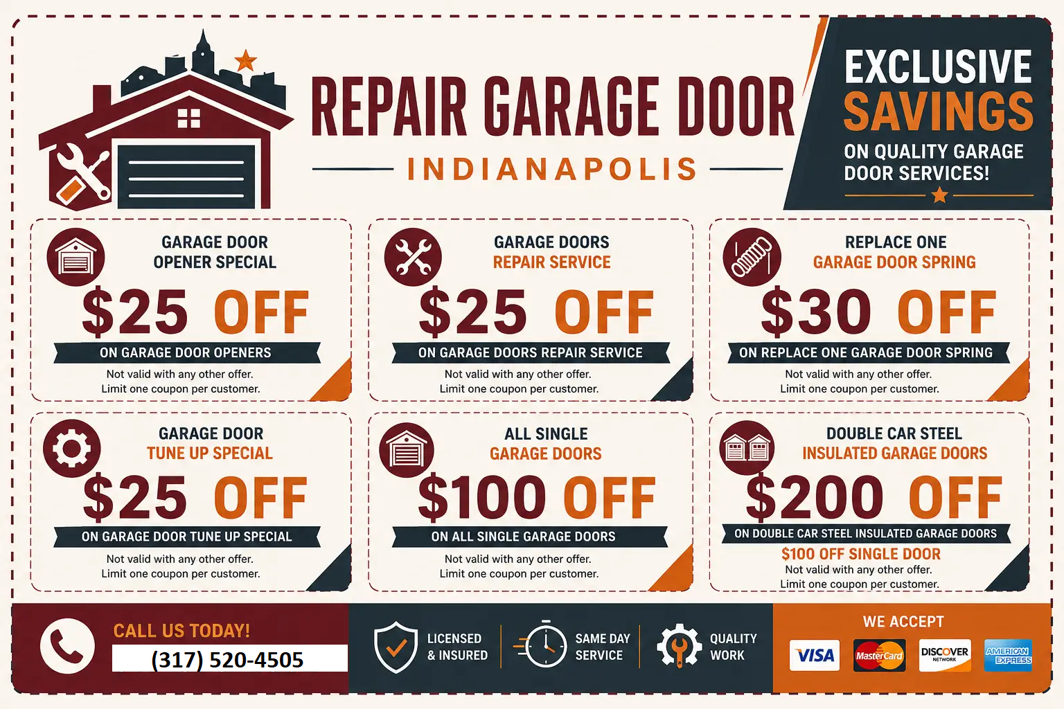  Repair Garage Door Indianapolis IN