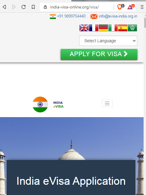 INDIAN VISA Application ONLINE - SPAIN Centro de inmigración de solicitud de visa india