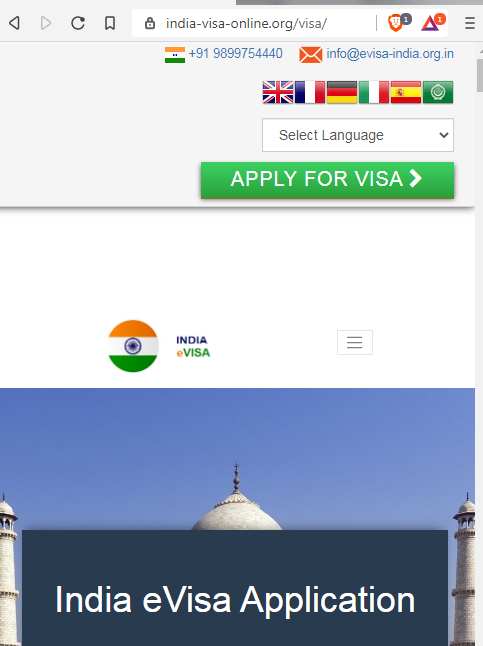 INDIAN Official Government Immigration Visa Application Online  Netherlands - Officieel Indiase visum immigratie hoofdkantoor