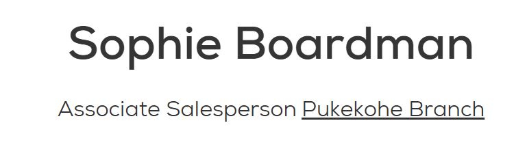 Sophie Boardman - Barfoot & Thompson