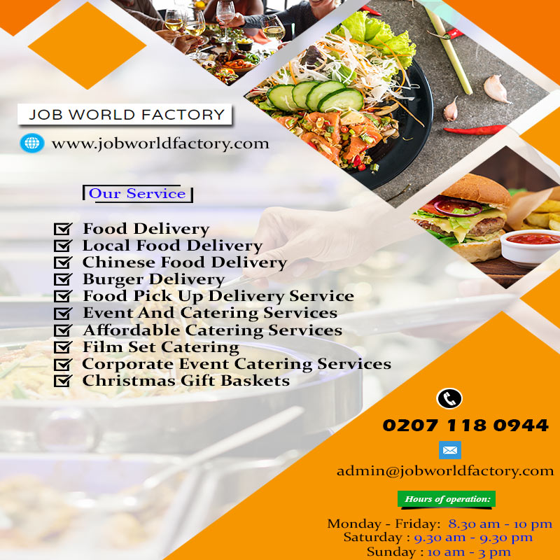 Local Food Delivery Restaurants London | Job World Factory