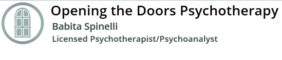 Opening the doors psychotherapy