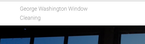 George Washington Window Cleaning