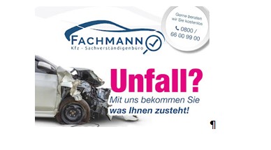 Kfz-Gutachter FACHMANN TÜV-zert. Schaden- und Unfallgutachter Augsburg