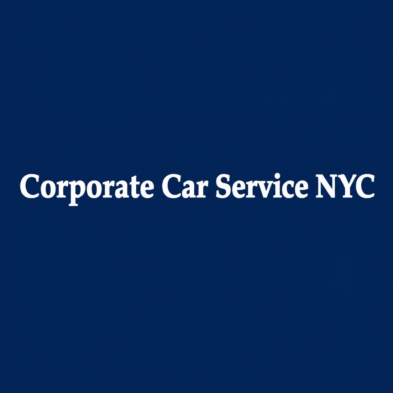 Corporate Car Service NYC