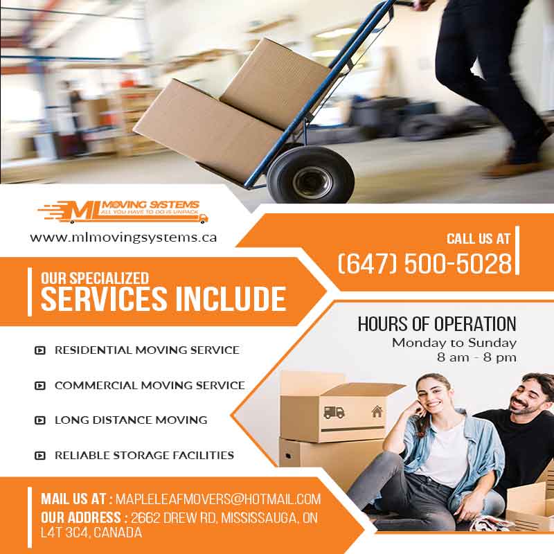 Mississauga Moving Companies | ML Moving Systems