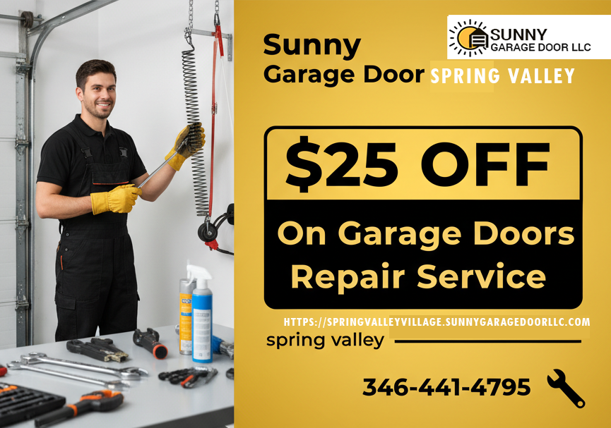Sunny Garage Door Spring Valley Village TX