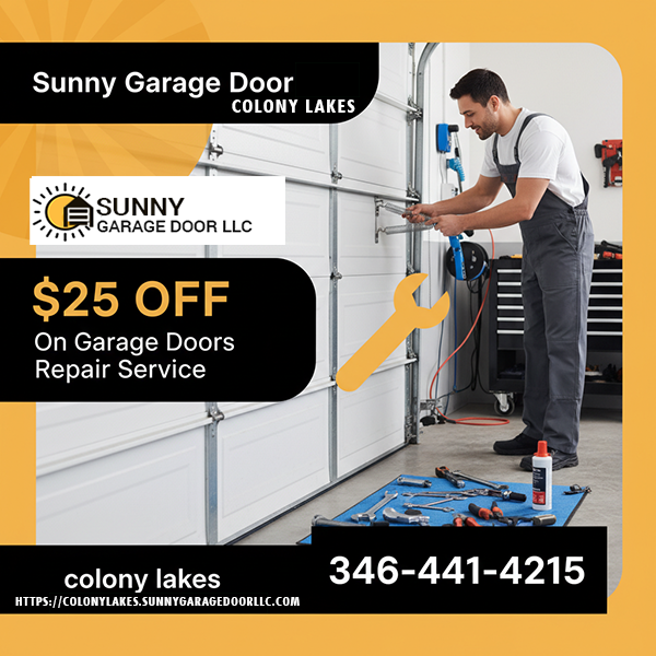 Sunny Garage Door Colony Lakes TX