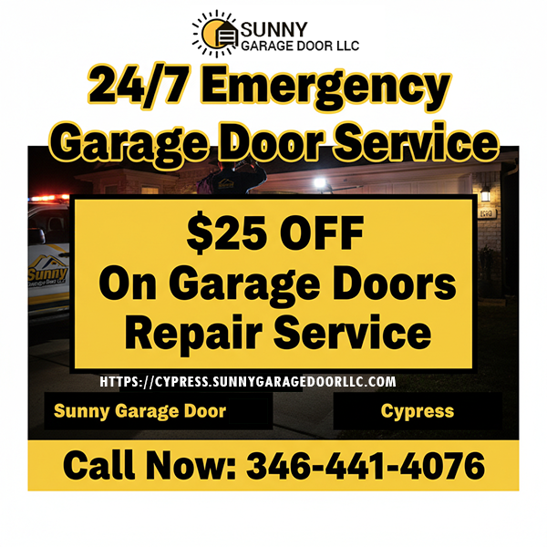 Sunny Garage Door Cypress TX