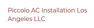 Piccolo AC Installation Los Angeles LLC