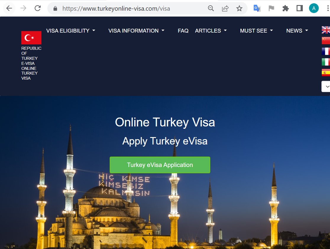 TURKEY  Official Government Immigration Visa Application Online  Denmark - Officielt Tyrkiet Visa Immigration Hovedkontor